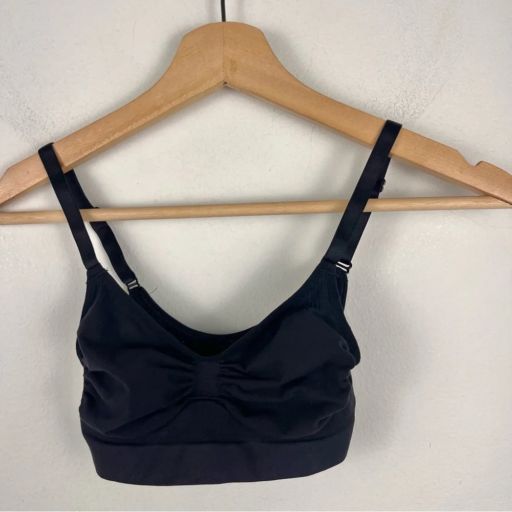 SKIMS BLACK SEAMLESS‎ SCULPT BRALETTE SIZE XXS/XS - Picture 2 of 7